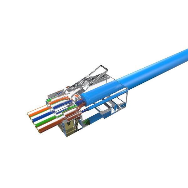 Conector Rj45 Cat.6 Macho De Passagem Pct C/ 500 35050297 - FURUKAWA SOHO PLUS Imagem de Conector Rj45 Cat.6 Macho De Passagem Pct C/ 500 35050297