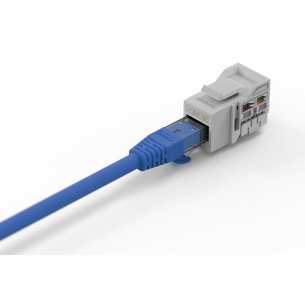 Conector Rj45 Femea 90 Cat 6 Keystone Jack - INTELBRAS Imagem de Conector Rj45 Femea 90 Cat 6 Keystone Jack