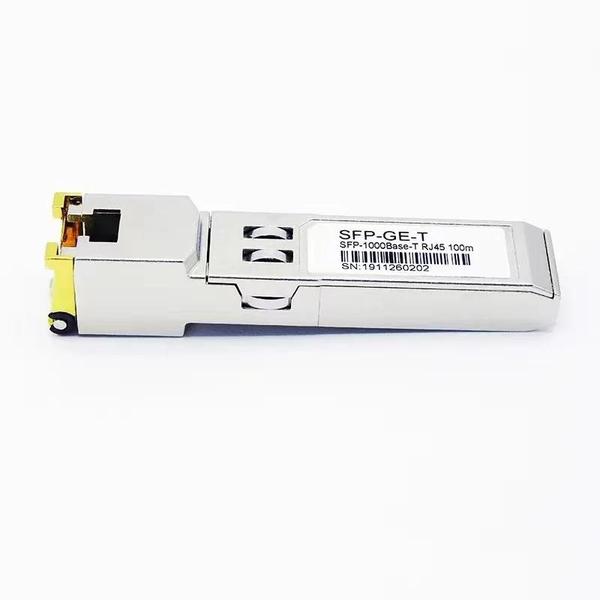 Imagem de Conector RJ45 Gigabit Ethernet SFP para Módulo de Fibra - Compatível com Cisco e Mikrotik