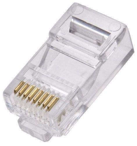 Imagem de Conector RJ45 Rede Informática 100 Peças