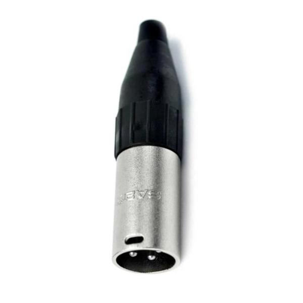 Conector santo angelo xlr linha 3 polos macho sa2x niquelado (sa - 4) Imagem de Conector santo angelo xlr linha 3 polos macho sa2x niquelado (sa - 4)