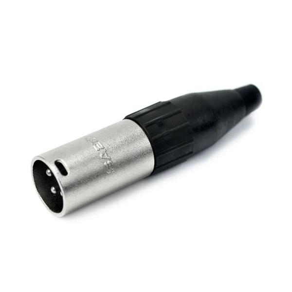 Conector santo angelo xlr linha 3 polos macho sa2x niquelado (sa - 4) Imagem de Conector santo angelo xlr linha 3 polos macho sa2x niquelado (sa - 4)