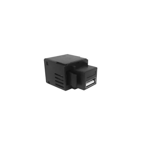 Imagem de Conector Usb Charger 5V 2.1A Keystone Preto - Qt Mov