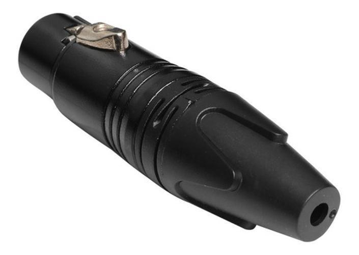 Imagem de Conector Xlr Canon Fêmea Metal Dmx Preto Lu-71225Bk Luminos