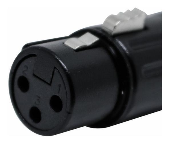 Imagem de Conector Xlr Canon Femea Preto Q-11 Bk Csr