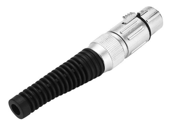 Imagem de Conector Xlr Canon Femea Q-11 Niquelado Csr