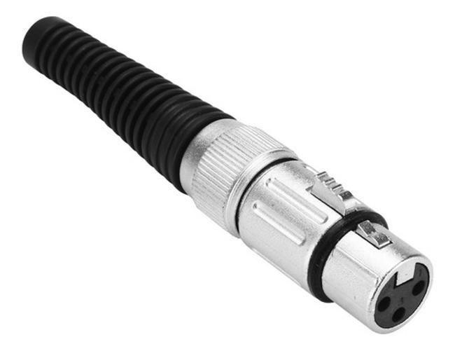 Imagem de Conector Xlr Canon Femea Q-11 Niquelado Csr