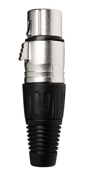 Imagem de Conector Xlr Canon Macho Metalico Mic Dmx Lu71217 Luminos