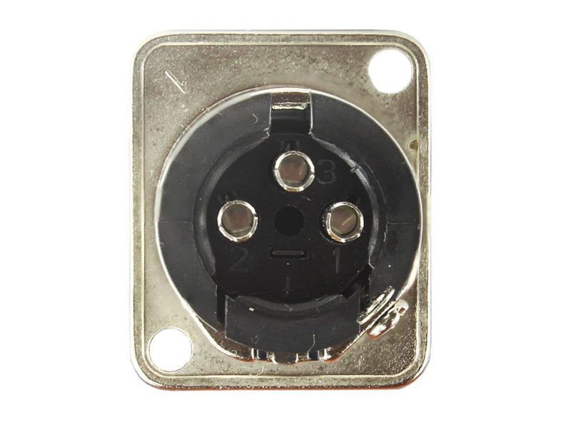 Imagem de Conector Xlr Femea De Painel Amphenol Ac3fdz