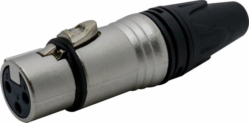 Imagem de Conector Xlr Fêmea Para 3 Pinos Resistente Csr Tipo Neutrik