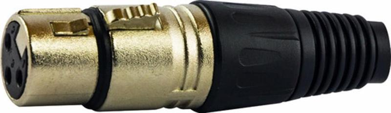 Imagem de Conector Xlr Fêmea Para 3 Pinos Resistente Tipo Neutrik Nfe