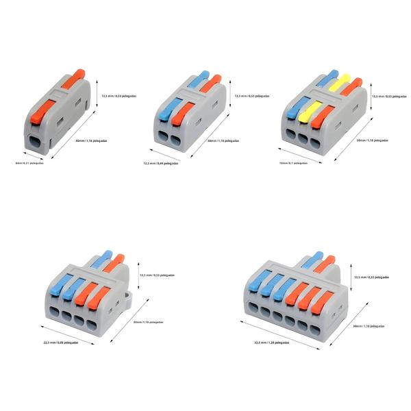 Imagem de Conectores de Fiação Rápida Mini - 10/50 Peças - Conector Universal para Casa