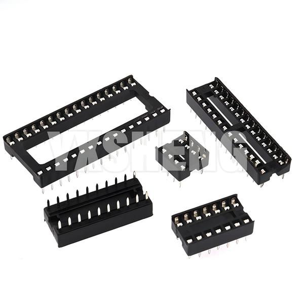 Imagem de Conectores DIP IC de 2,54mm - Kit com 10 Soquetes (DIP6, DIP8, DIP14, DIP16)