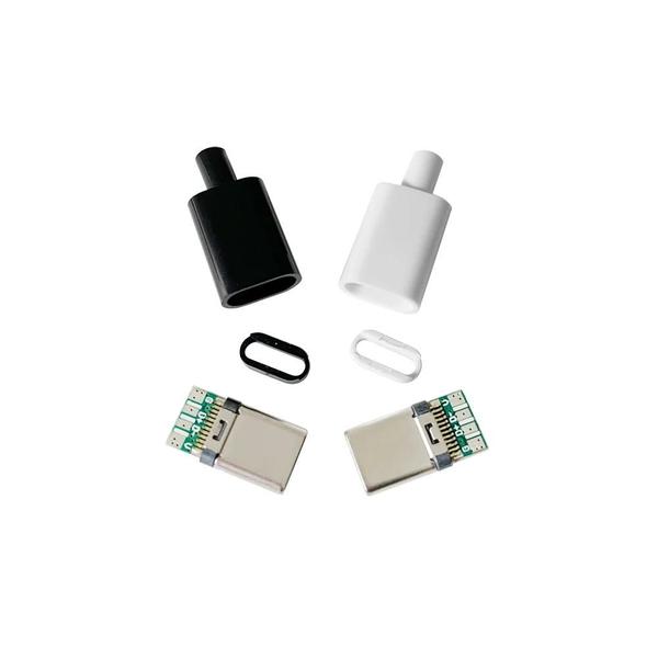 Imagem de Conectores USB Tipo C Macho - Carregamento Rápido - 10 Peças para DIY