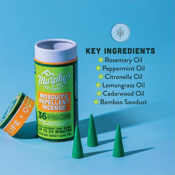 Imagem de Cones de incenso repelentes de mosquitos Murphy's Naturals (36)