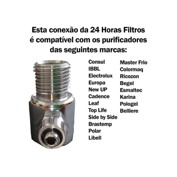 Imagem de Conexão Compatível Purificador Electrolux Tampão E Canopla