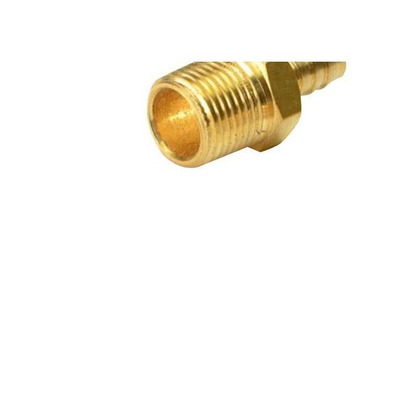 Imagem de Conexao Gas Politec 1/2'' Npt X 3/8'' Bico Mamadeira   1090008/60004