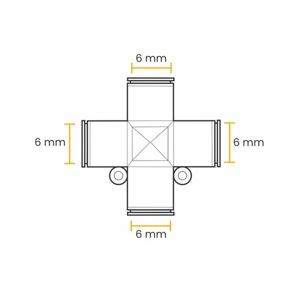 Imagem de Conexão Rápida União Cruzeta 6 Mm