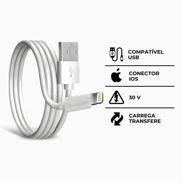 Imagem de Conexão Segura: Cabo Lightning USB para Dispositivos iphone