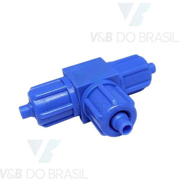 Imagem de Conexão Tee Abs (Com Porcas) 6mm