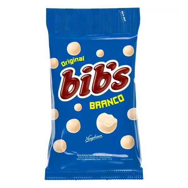 Imagem de Confeito Bib's Chocolate Branco 40g