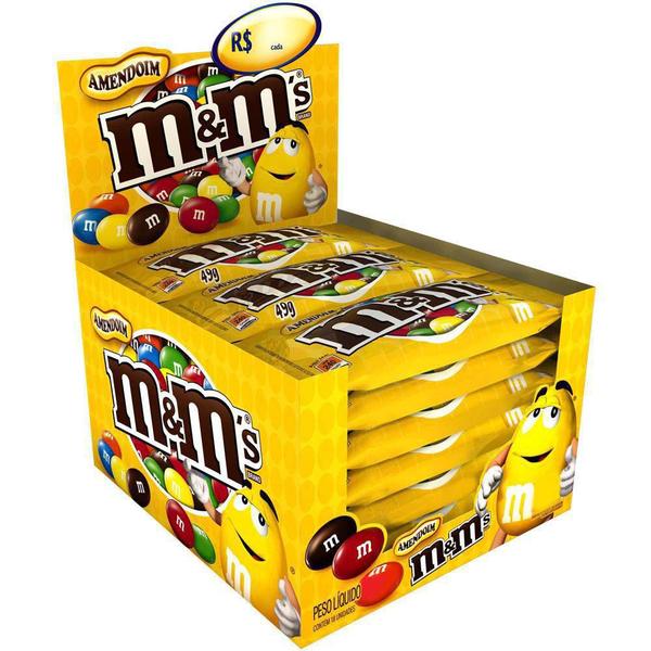 Imagem de Confeito Chocolate Amendoim M&Ms C/18 45g - Mars