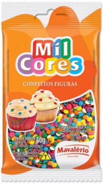 Imagem de Confeito Confete 50G Mil Cores Mavalério