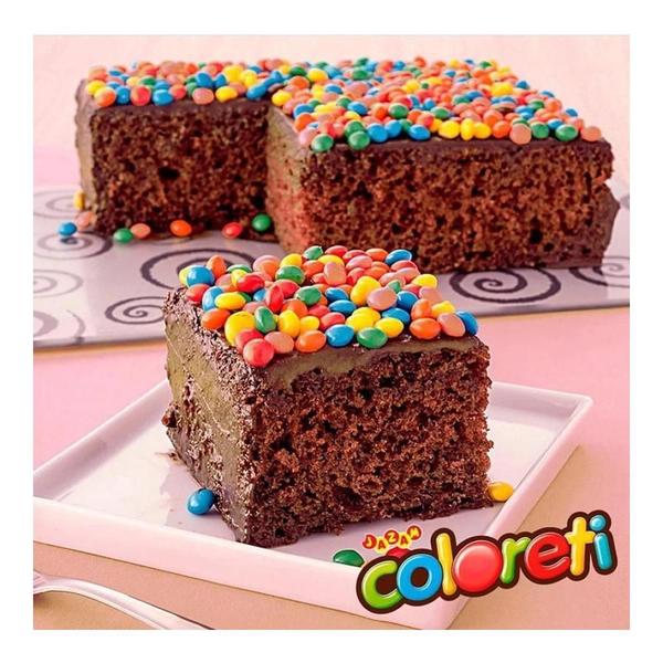Confeito de Chocolate Coloreti Mini Rosa 500g Imagem de Confeito de Chocolate Coloreti Mini Rosa 500g