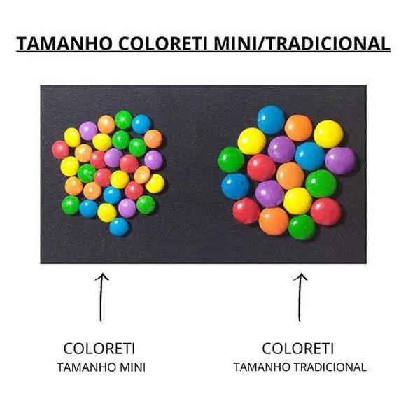 Confeito de Chocolate Coloreti Mini Rosa 500g Imagem de Confeito de Chocolate Coloreti Mini Rosa 500g