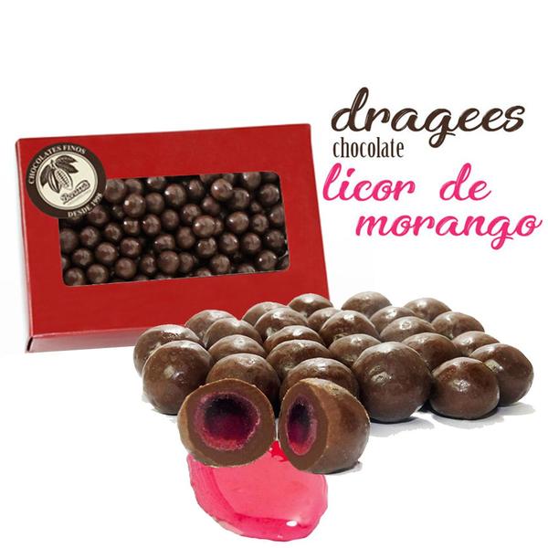 Confeito Licor de Morango Borússia Chocolates - Borússia Chocolates Imagem de Confeito Licor de Morango Borússia Chocolates