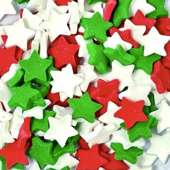 Imagem de Confeito Mini Estrelas De Natal 15g - Jady Confeitos