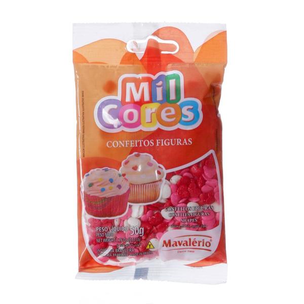 Confeito Mini Figura Coração com 50g Mavalério Imagem de Confeito Mini Figura Coração com 50g Mavalério