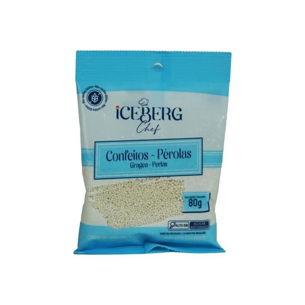 CONFEITO PEROLADO 80g ICEBERG Imagem de CONFEITO PEROLADO 80g ICEBERG