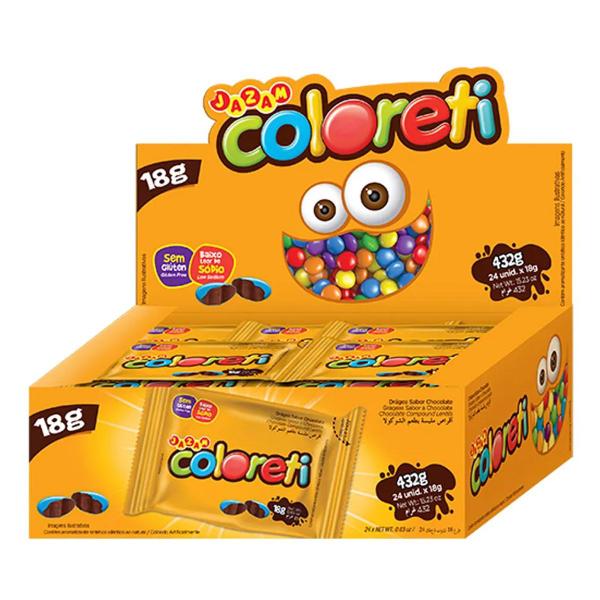 Imagem de Confete Chocolate Coloreti Colorido - 432g