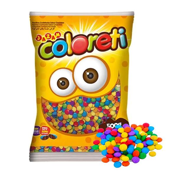 Imagem de Confete Chocolate Coloreti Colorido - 500g