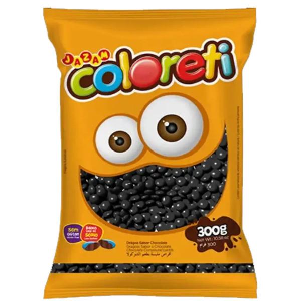 Imagem de Confete Chocolate Coloreti Preto - 300g