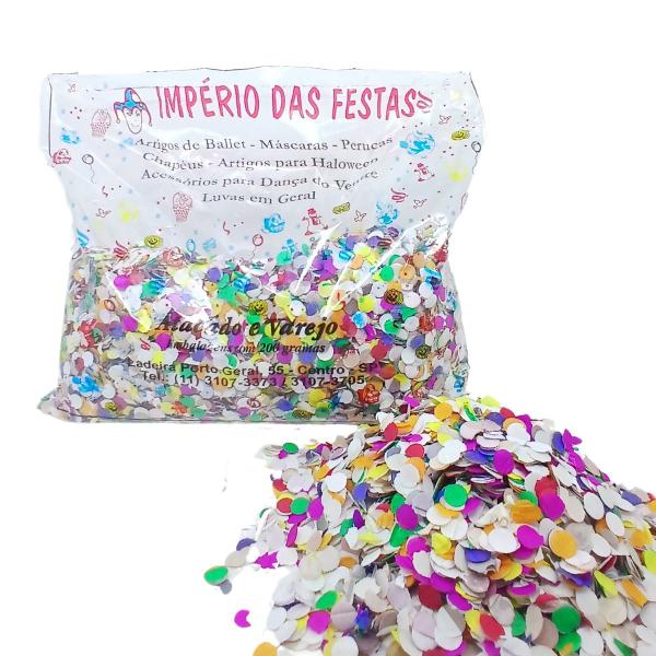 Imagem de Confete coloridos de Papel Pacote com 200 Gramas Carnaval