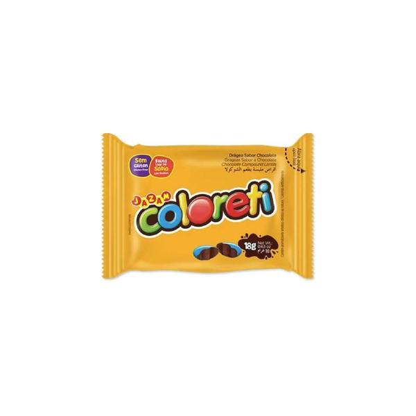 Confete de Chocolate Coloreti Jazam - Display 432G Imagem de Confete de Chocolate Coloreti Jazam - Display 432G