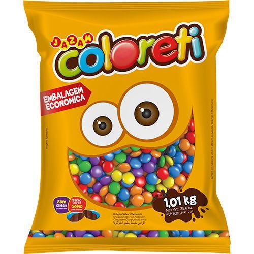 Confete de Chocolate Coloreti Mini 1Kg - Jazam Imagem de Confete de Chocolate Coloreti Mini 1Kg - Jazam