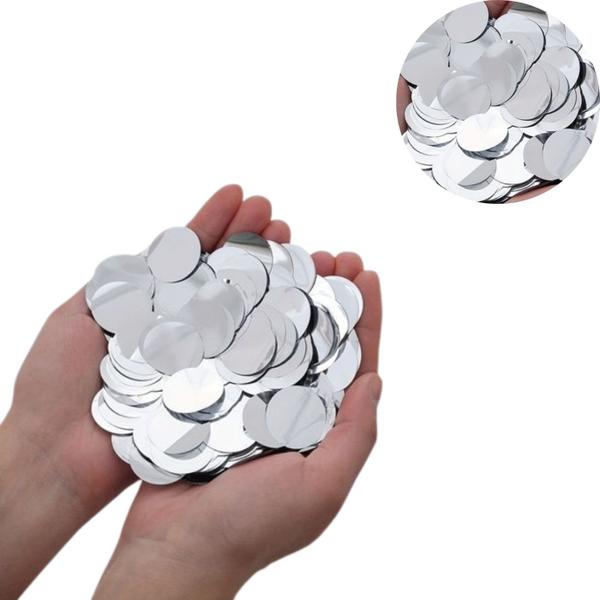 Confete Metalizado Redondo 1,5 cm 10g/20g/50g - Confetes Holográficos Metalizados para Balões Várias Cores Imagem de Confete Metalizado Redondo 1,5 cm 10g/20g/50g - Confetes Holográficos Metalizados para Balões Várias Cores