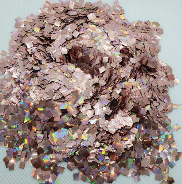 Confete Mini Picadinho Holografico Rose Gold para Balões e Topo de Bolo 100g - Estilo e Festas Imagem de Confete Mini Picadinho Holografico Rose Gold para Balões e Topo de Bolo 100g