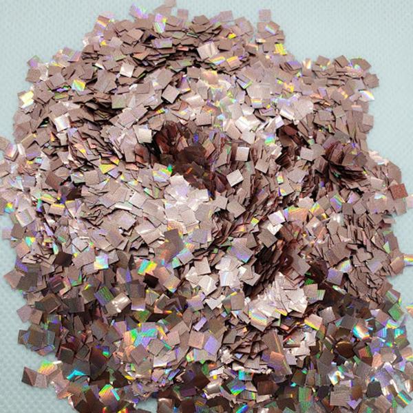 Confete Mini Picadinho Holografico Rose Gold para Balões e Topo de Bolo 100g - Estilo e Festas Imagem de Confete Mini Picadinho Holografico Rose Gold para Balões e Topo de Bolo 100g