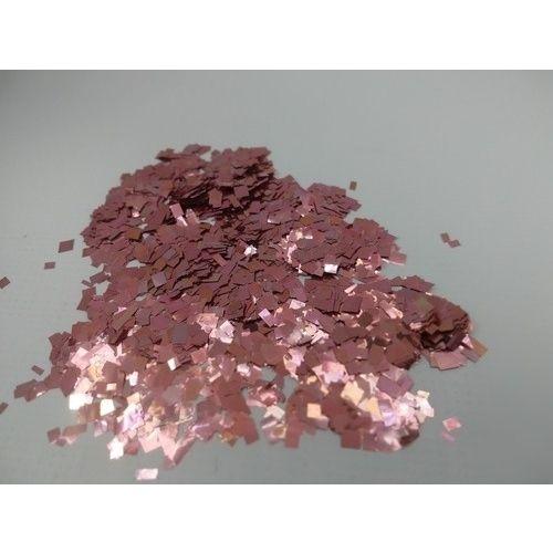 Imagem de Confete P/ Balao Hexagonal 3mm Pct C/ 15 Gramas Ouro Rose