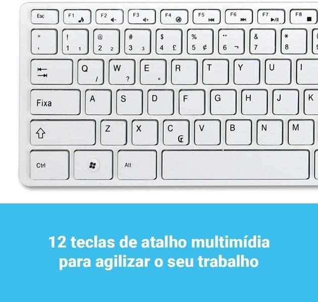 Imagem de Conforto Ergonômico: Kit Teclado E Mouse Sem Fio