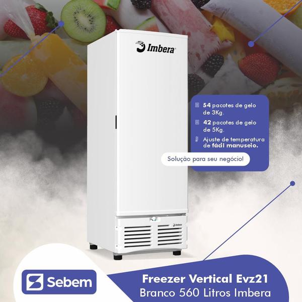 Imagem de Congelador Vertical 560l Evz21 Porta Sólida Branca Imbera