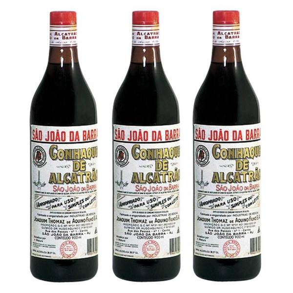 Conhaque de Alcatrão São João da Barra 900ml 03 Unidades - Sao Joao Da Barra Imagem de Conhaque de Alcatrão São João da Barra 900ml 03 Unidades