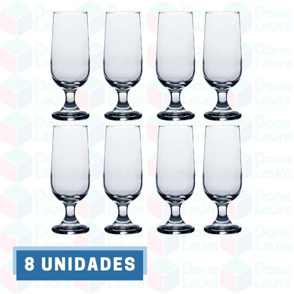 Imagem de Conj 8 Taça Hannover p/ Chopp Cerveja Vinho Drinks Bar