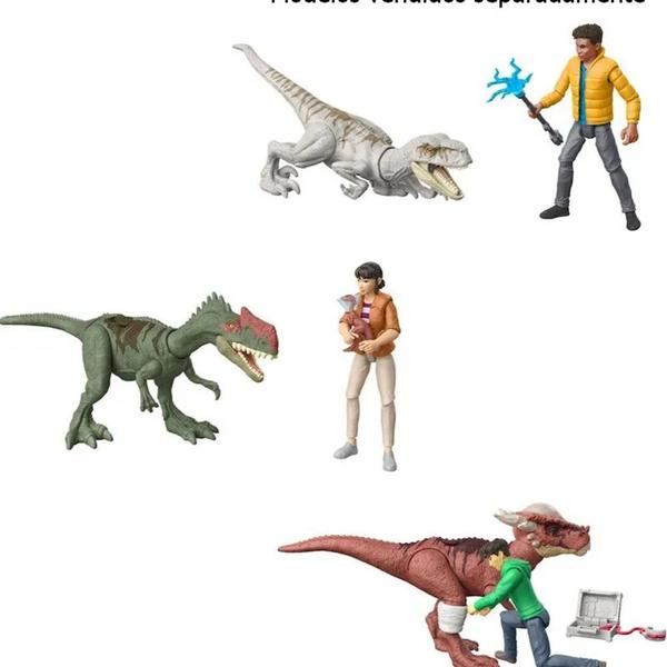 Imagem de Conj. Boneco Articulado Jurassic World Teoria do Caos Yasmina Monolofosarurus