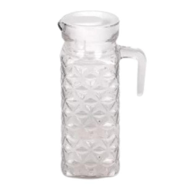 Conj. C/6 Copos Bristol 200ml + 1 Jarra Diamante 1 Litro - Praticasa Imagem de Conj. C/6 Copos Bristol 200ml + 1 Jarra Diamante 1 Litro