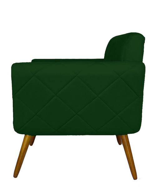 Imagem de Conjunto 02 Poltronas Estofadas Para Sala de Estar Isabella Suede Verde - LM DECOR